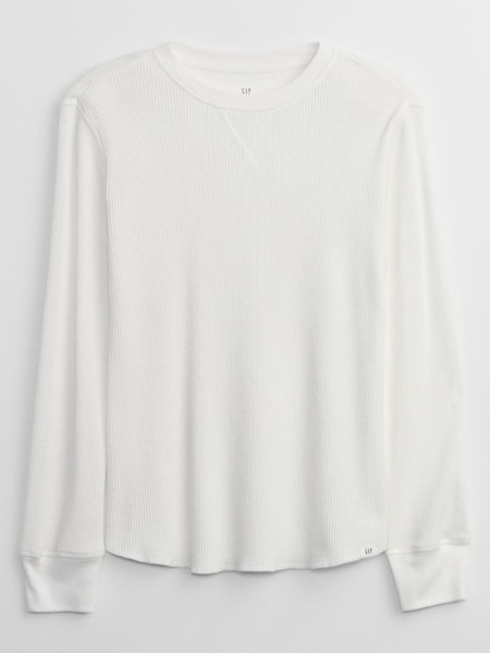 White Thermal Long Sleeve T-Shirt (Q29900) | £12