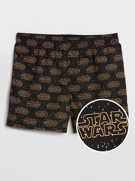 Black Star Wars 4" Boxers (Q30266) | £8