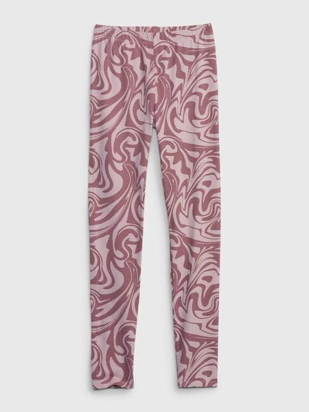 Pink Print Leggings (Q30913) | £10