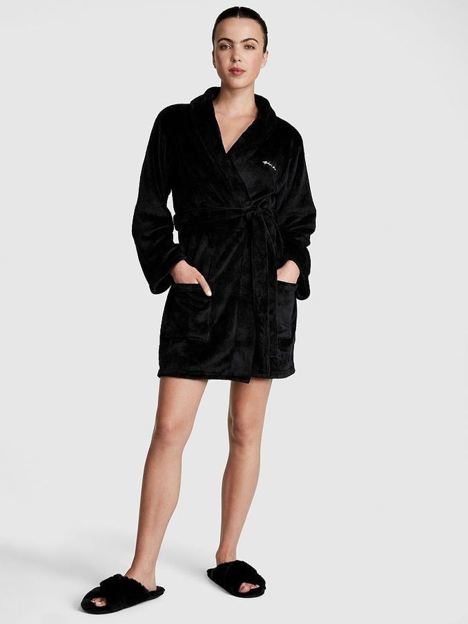 Victoria secret 2025 black dressing gown