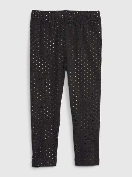 Black Cotton Leggings (Q31107) | £8