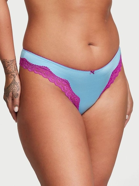 Bikini Blue Thong Knickers (Q31611) | £10