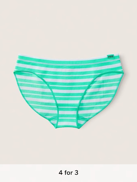 Teal Ice Green Seamless Thong Underwear (Q34144) | £9