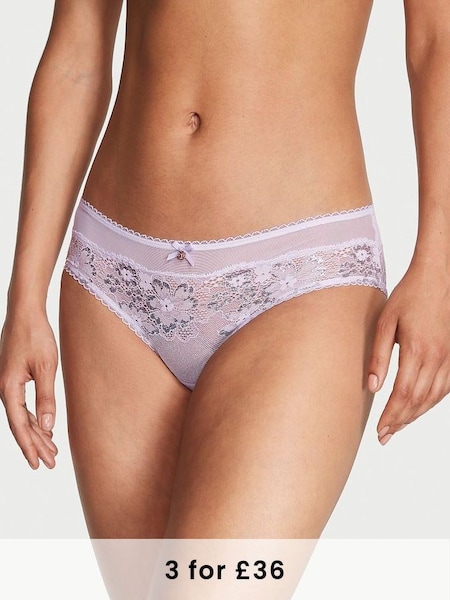 Lucky Lilac Purple Lace Hipster Knickers (Q37761) | £14