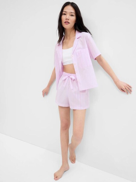 Pink Stripe Pyjama Shorts (Q40099) | £7