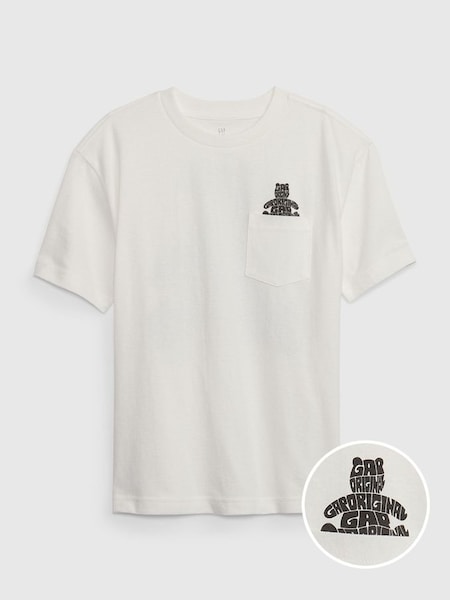 White Brannan Bear Graphic Short Sleeve Pocket T-Shirt (Q40660) | £3