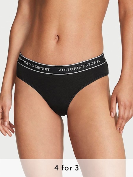 Black Logo Hipster Knickers (Q40662) | £9