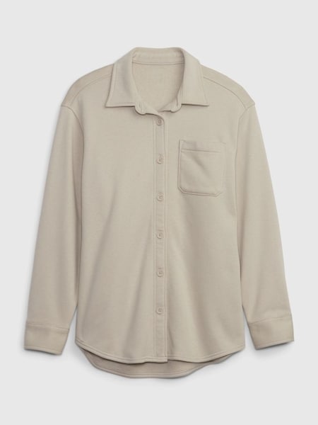 Beige Vintage Soft Shirt Jacket (Q41166) | £45
