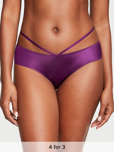 Grape Soda Purple Cheeky So Obsessed Strappy Cheeky Panty (Q41516) | £14