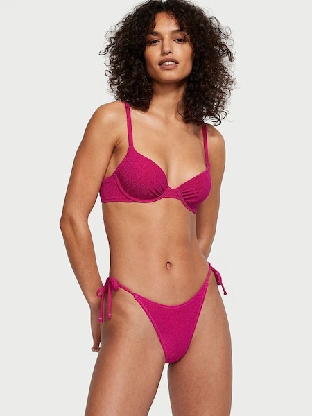 Forever Pink Brazilian Shimmer Bikini Bottom (Q42132) | £25