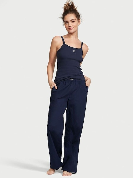 Noir Navy Blue Cami Long Pyjamas (Q42147) | £45