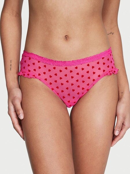 Forever Pink Heart Cheeky Knickers (Q43010) | £10