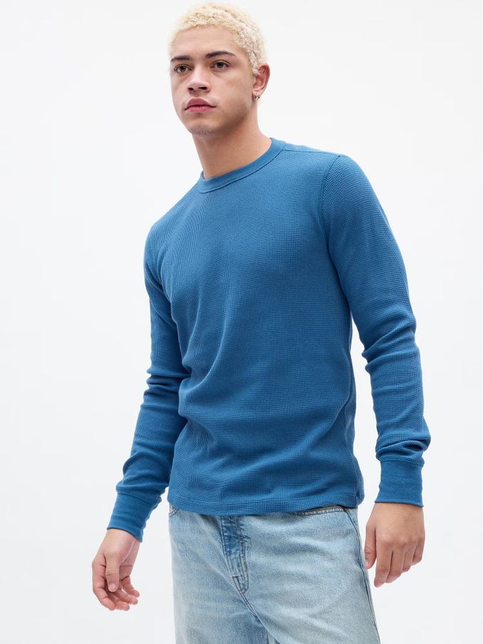 Men s Long Sleeve Tops Gap UK