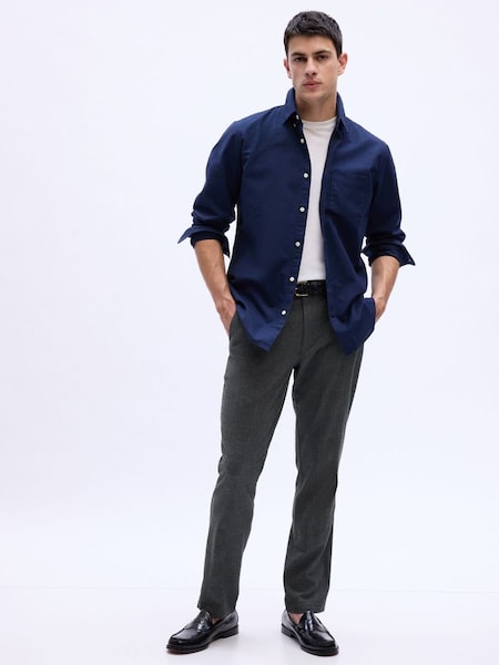 Black Slim Twill Tailored Trousers (Q43107) | £16