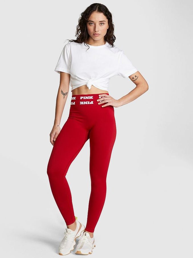 Victoria secret red leggings hot sale