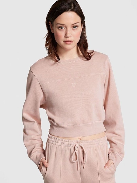 Wanna Be Pink Fleece Crewneck Sweatshirt (Q43144) | £39