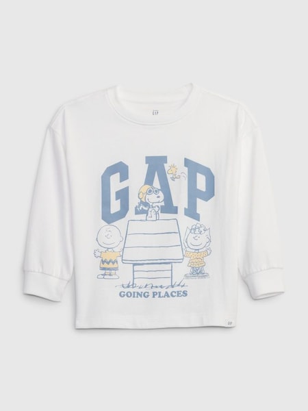 White Peanuts Graphic Long Sleeve T-Shirt (12mths-5yrs) (Q43335) | £18