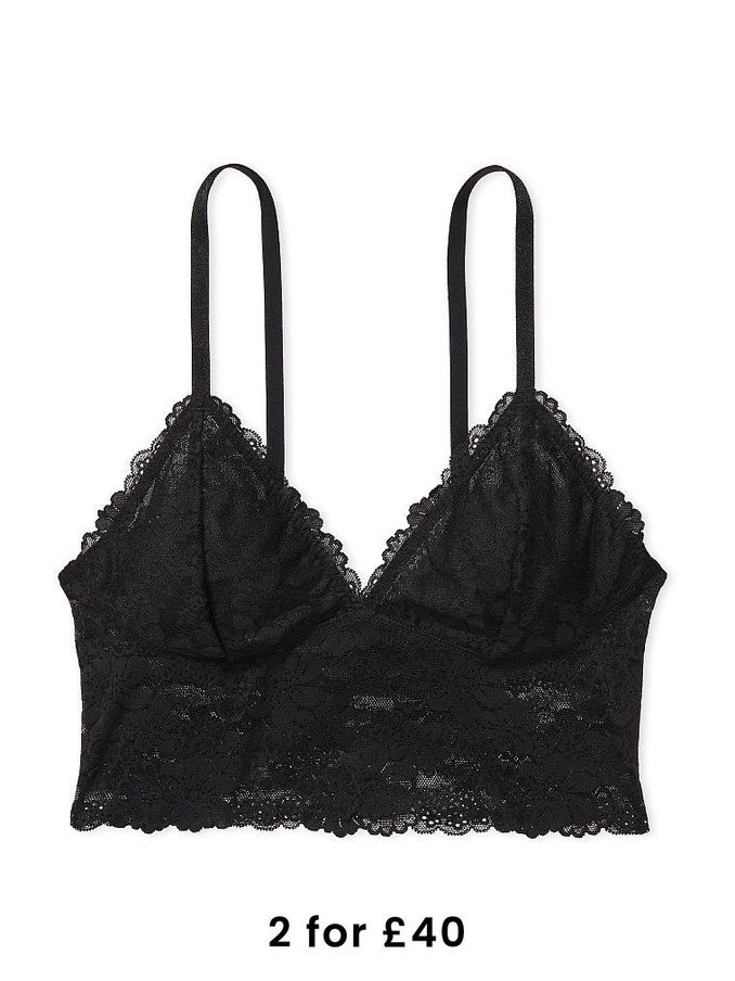 Black bralette shop victoria's secret