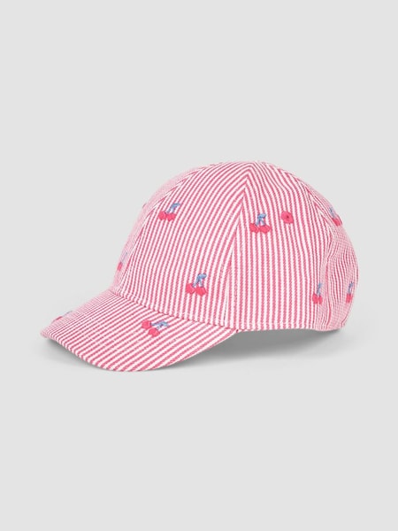 Pink Cherry Embroidered Cap (Q45471) | £15