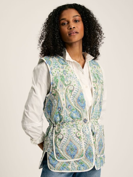 Hatfield Paisley Cotton Quilted Gilet (Q45628) | £64.95