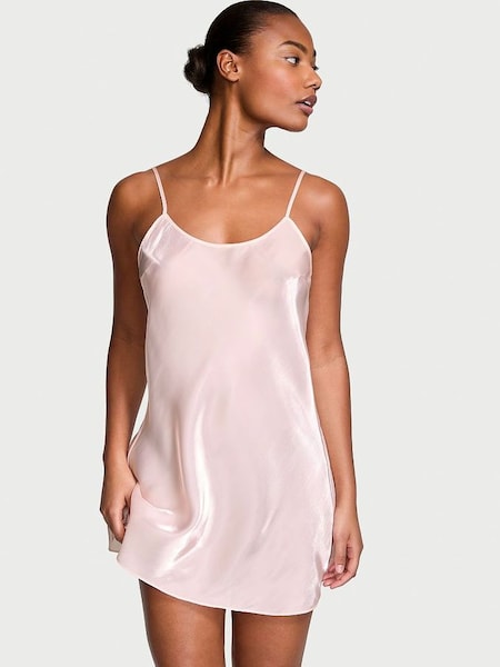 Purest Pink Organza Mini Slip Dress (Q50841) | £59