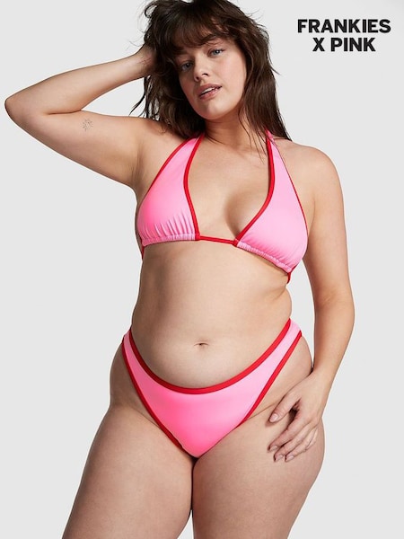 Pink Love Halter Frankies Bikinis Augusta Bikini Top (Q50872) | £34