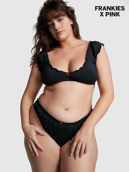 Pure Black Frankies Bikinis Hudson Bikini Top (Q50879) | £34