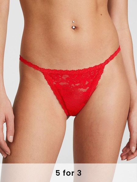 Red Pepper G String Lace Knickers (Q57358) | £9