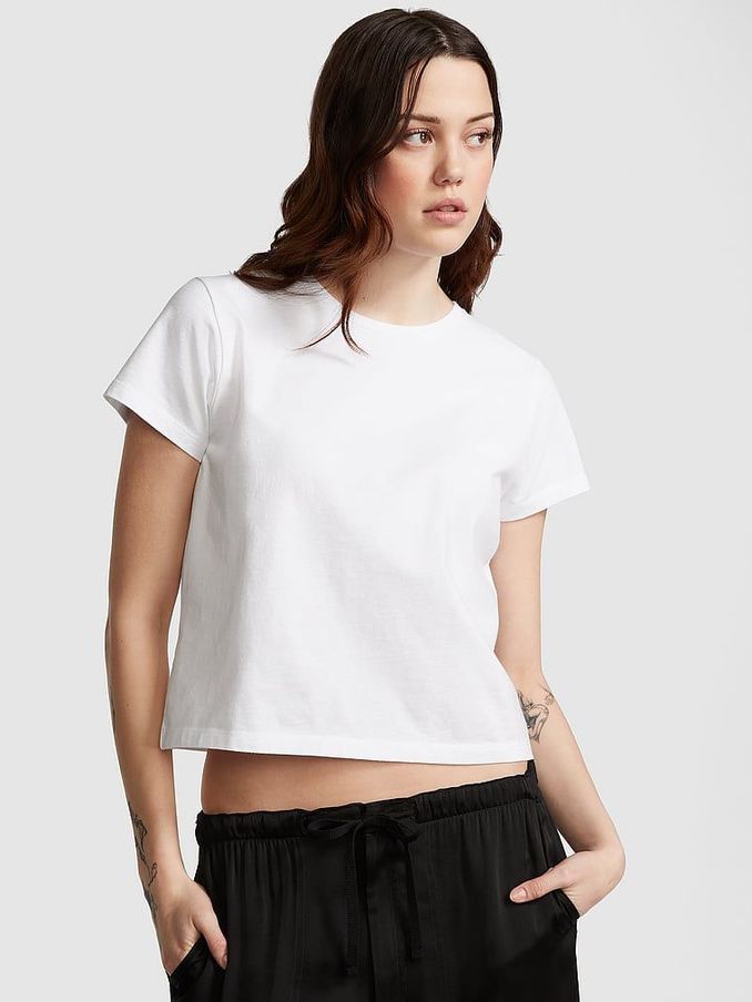 Buy T Shirts White Victoriassecretpink Online Victoria s Secret UK