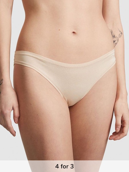 Marzipan Nude Cotton Bikini Knickers (Q57454) | £9