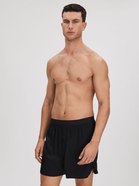 Calvin Klein Underwear Silk Boxers in Black (Q61006) | £75