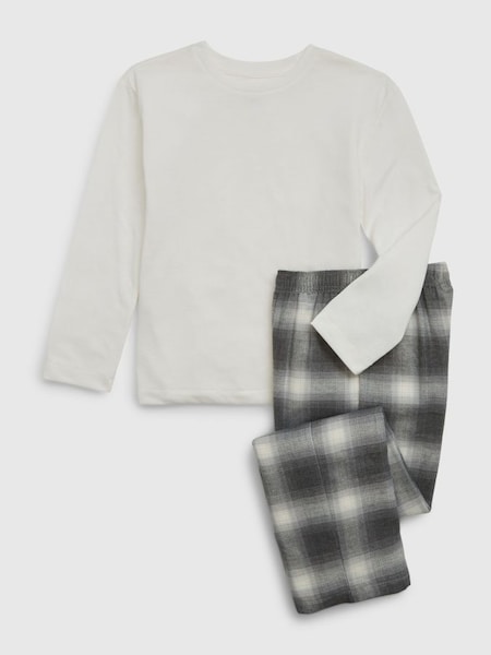 Grey Check Long Sleeve Kids Pyjamas (Q68360) | £35