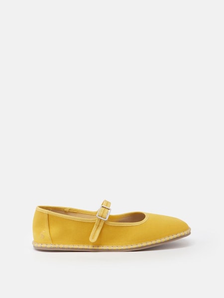 Maddison Yellow Canvas Mary Jane Shoes (Q68506) | £39.95