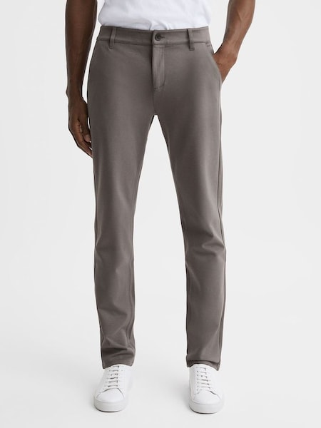 Paige Mid Rise Trousers in Dark Taupe (Q72183) | £230