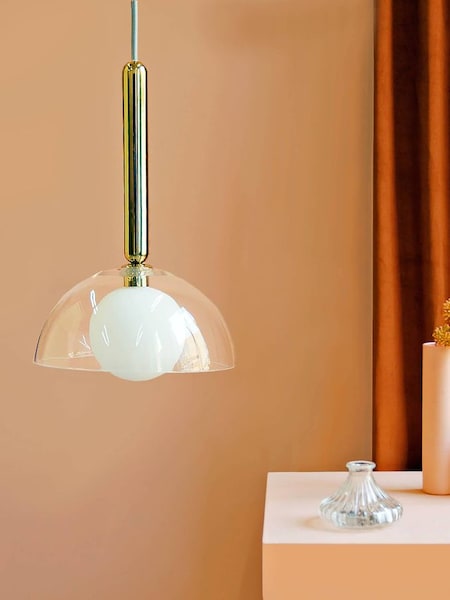 Houseof. Clear Glass Dome Ceiling Light (Q75270) | £180