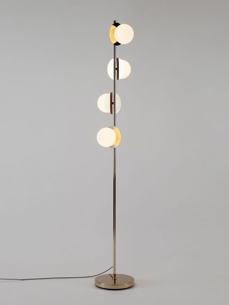 Houseof. Brass Opal Disk Floor Lamp (Q75325) | £250