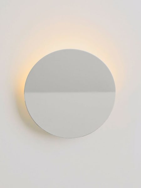 Houseof. Sand Cream Round Diffuser Wall Light (Q75401) | £150
