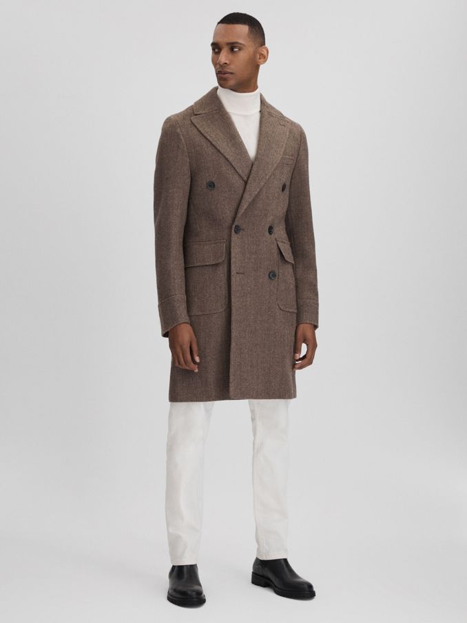Reiss double new arrivals breasted coat