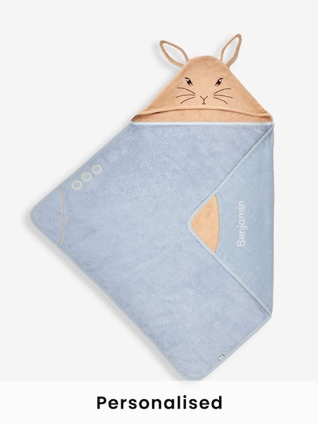Personalised Peter Rabbit Hooded Towel (Q77220) | £27