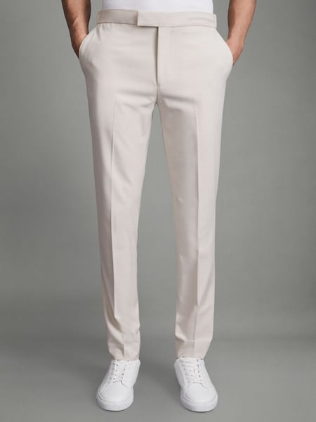 Relaxed Drawstring Trousers in Stone (Q77395) | £108