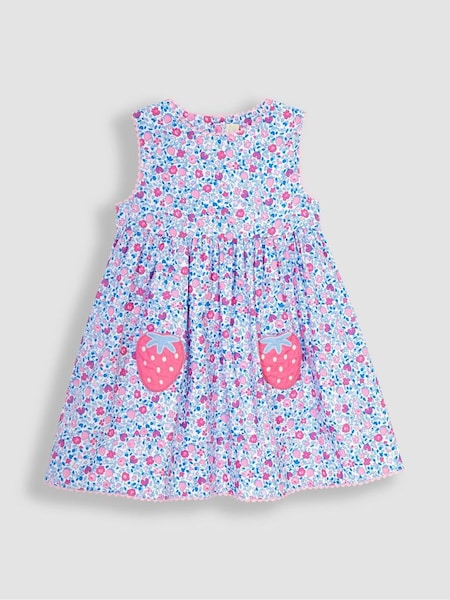 Pink Ladybird Ditsy Floral Novelty Pocket Dress (Q80689) | £24