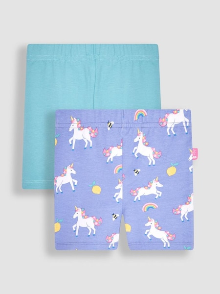 2-Pack Unicorn Shorts in Lilac (Q80971) | £15