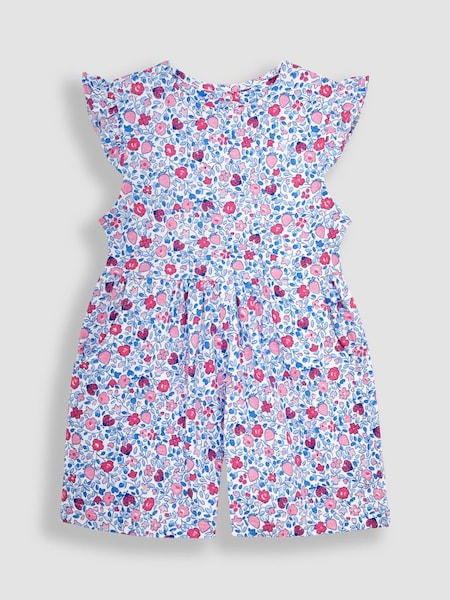 Pink Ladybird Ditsy Floral Playsuit (Q81319) | £21