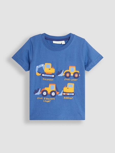 Denim Blue Vehicles Appliqué Motif T-Shirt (Q81661) | £17
