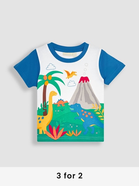 Blue Dino Scene T-Shirt (Q82927) | £17