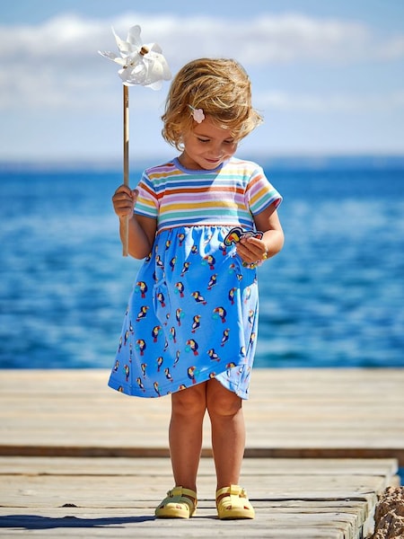 Blue Toucan Mix & Match With Pet In Pocket Jersey Dress (Q82942) | £23