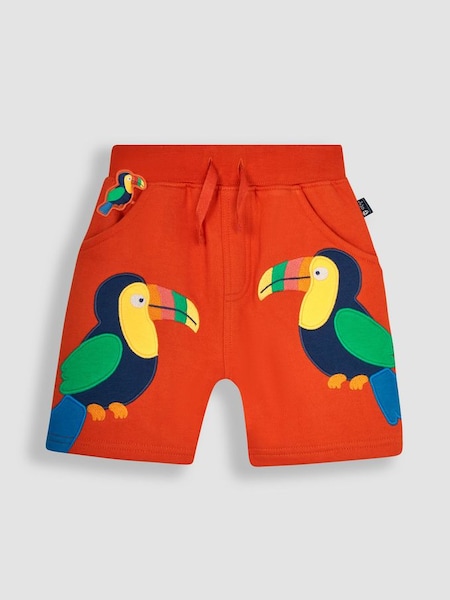 Orange Toucan Appliqué Pet in Pocket Shorts (Q82971) | £17