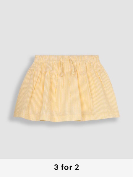 Yellow Seersucker Stripe Skirt (Q83163) | £17