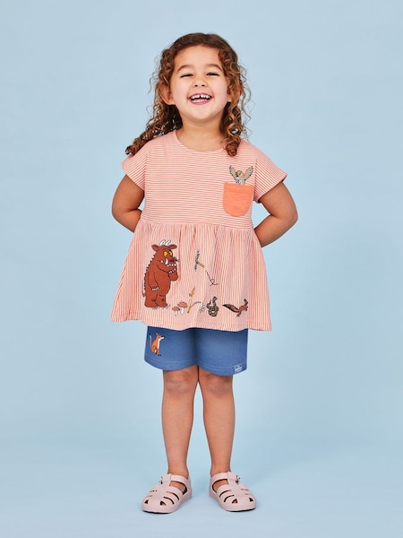 2-Piece Gruffalo Appliqué T-Shirt & Shorts Set in Pink (Q83182) | £28.50