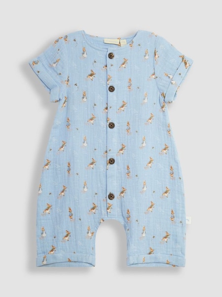 Blue Peter Rabbit Cheesecloth Button Front Romper (Q83195) | £29.50